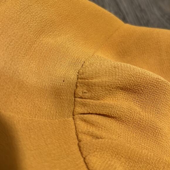 Reformation Gracie Dress in Ochre - Picture 7 of 10
